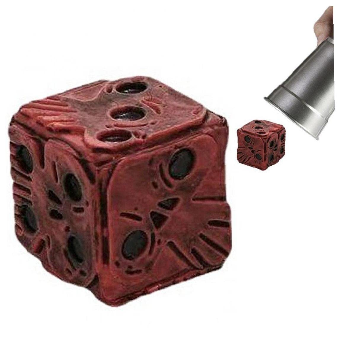 Six-sided Halloween Dice Resin Engraving Skull Dice Gothic Gambling Dice Educational Learning Games Dice Halloween Party Decoration