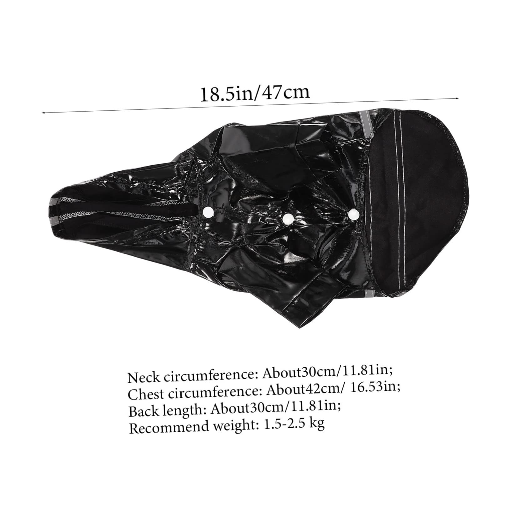 GALPADA Dog Raincoat Reflective Jacket for Dogs Lightweight Compact Design Stylish Poncho for Outdoor Activities for Walking and Jogging