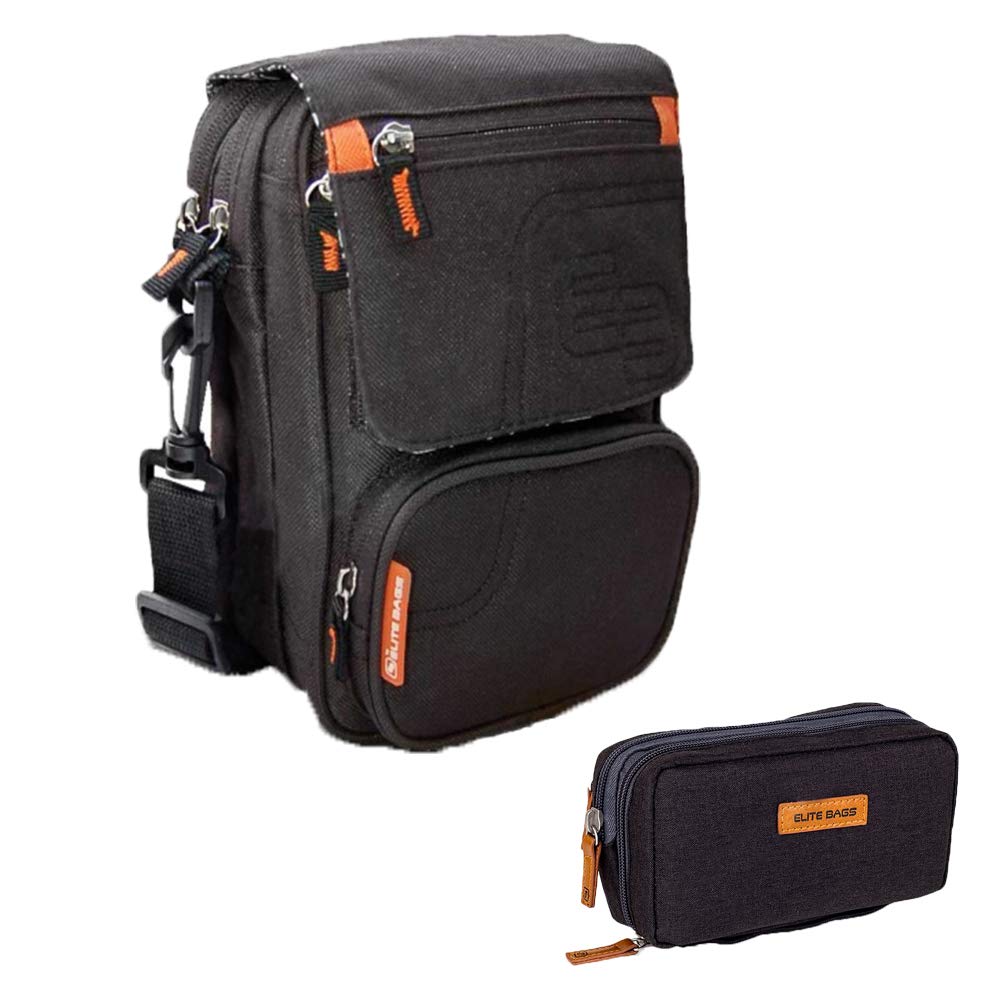 Elite bags pack estuche y bandolera para diabéticos, Isotérmico negro diabetic's, Isotérmica negra fit's
