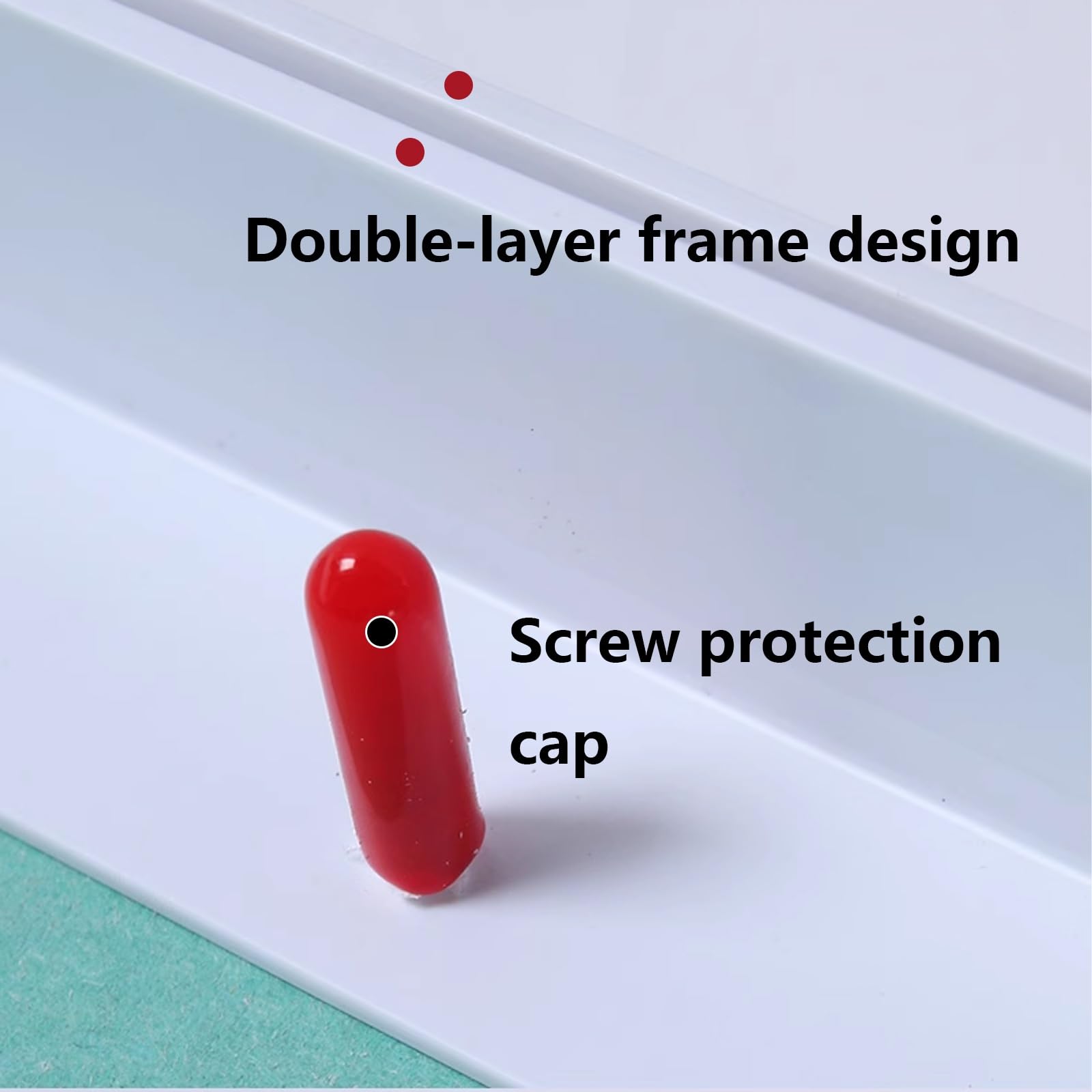 Plastikowy panel dostępu do płyt kartonowo-gipsowych 25 x 25 cm konstrukcja składana rama do malowania, idealna do wodomierzy i gazomierzy, materiał płyty gipsowo-kartonowej, łatwy montaż