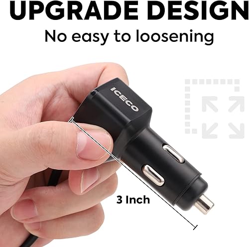 Miniatura 6 de ICECO Refrigerador portátil VL60 Pro de 63.4 cuartos de galón de zona única, tapa multidireccional, USB dual y CC 1224 V, CA 110-240 V, congelador