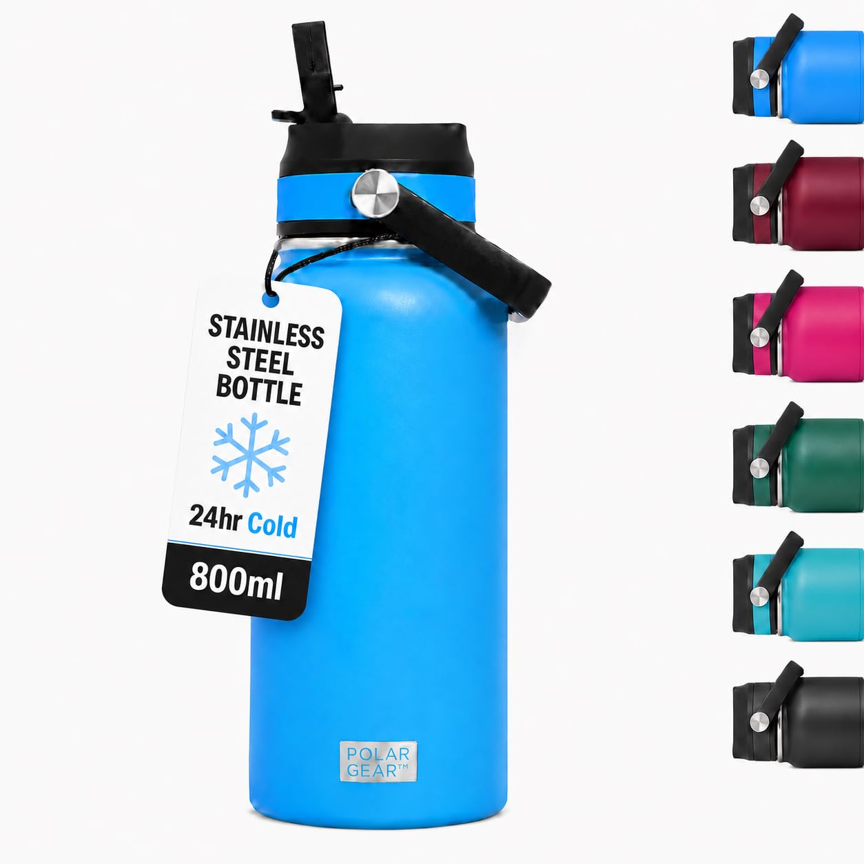 Polar Gear Hydra Roam 800ml Stainless Steel Bottle (Azure)