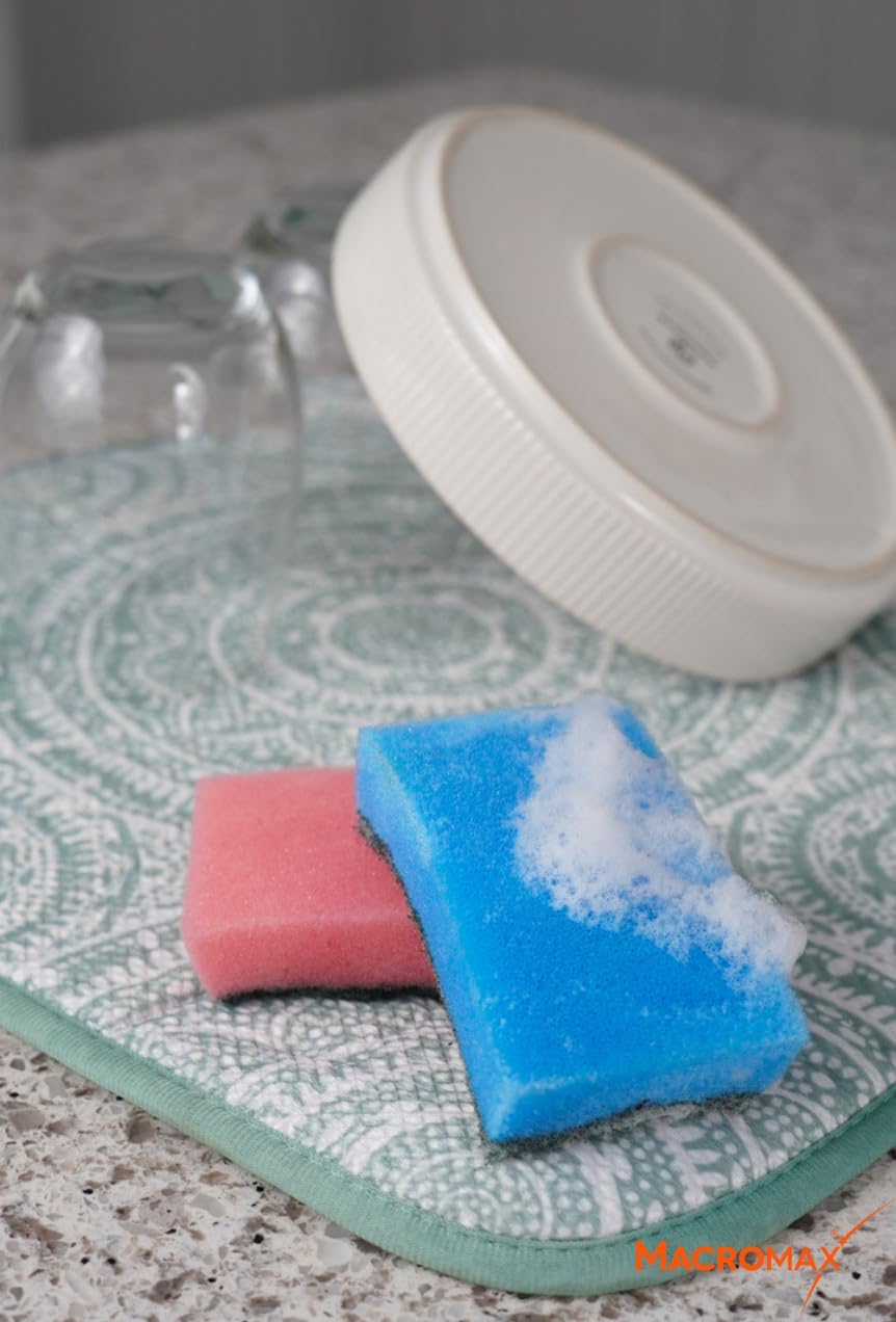 Macromax Colorful Dish Sponges 30 Pack, Non-Scratch Kitchen Sponge Set image 5