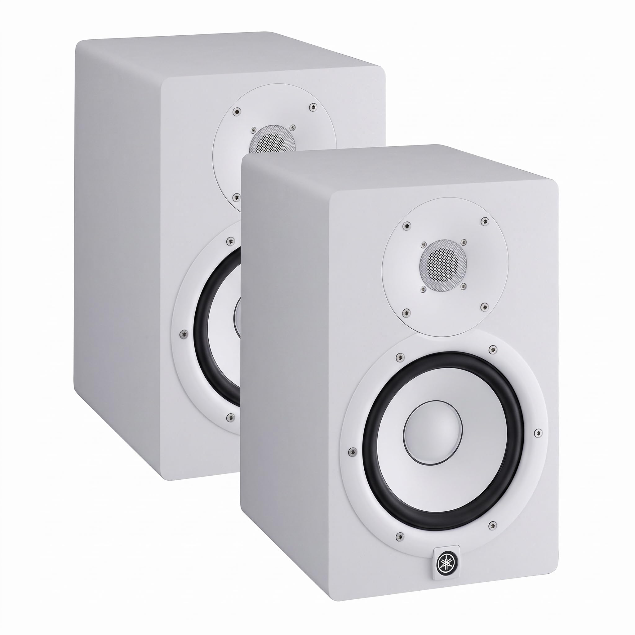 YAMAHA HS7W 7-Inch Powered Studio Monitor Speaker, White (Pack of 2)