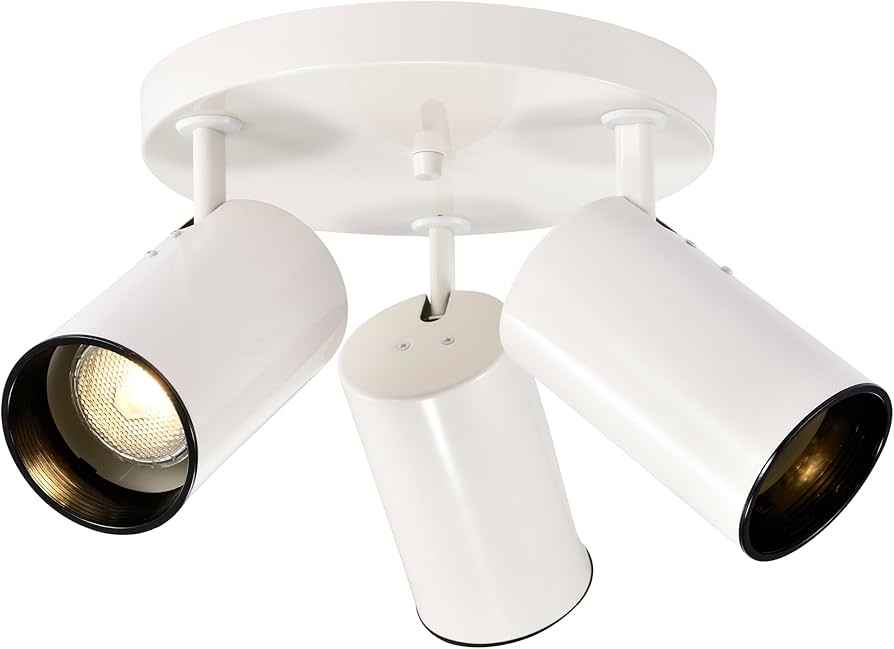 Nuvo SF76/416 3 Light R20 Straight Cylinder, White - Wall Porch