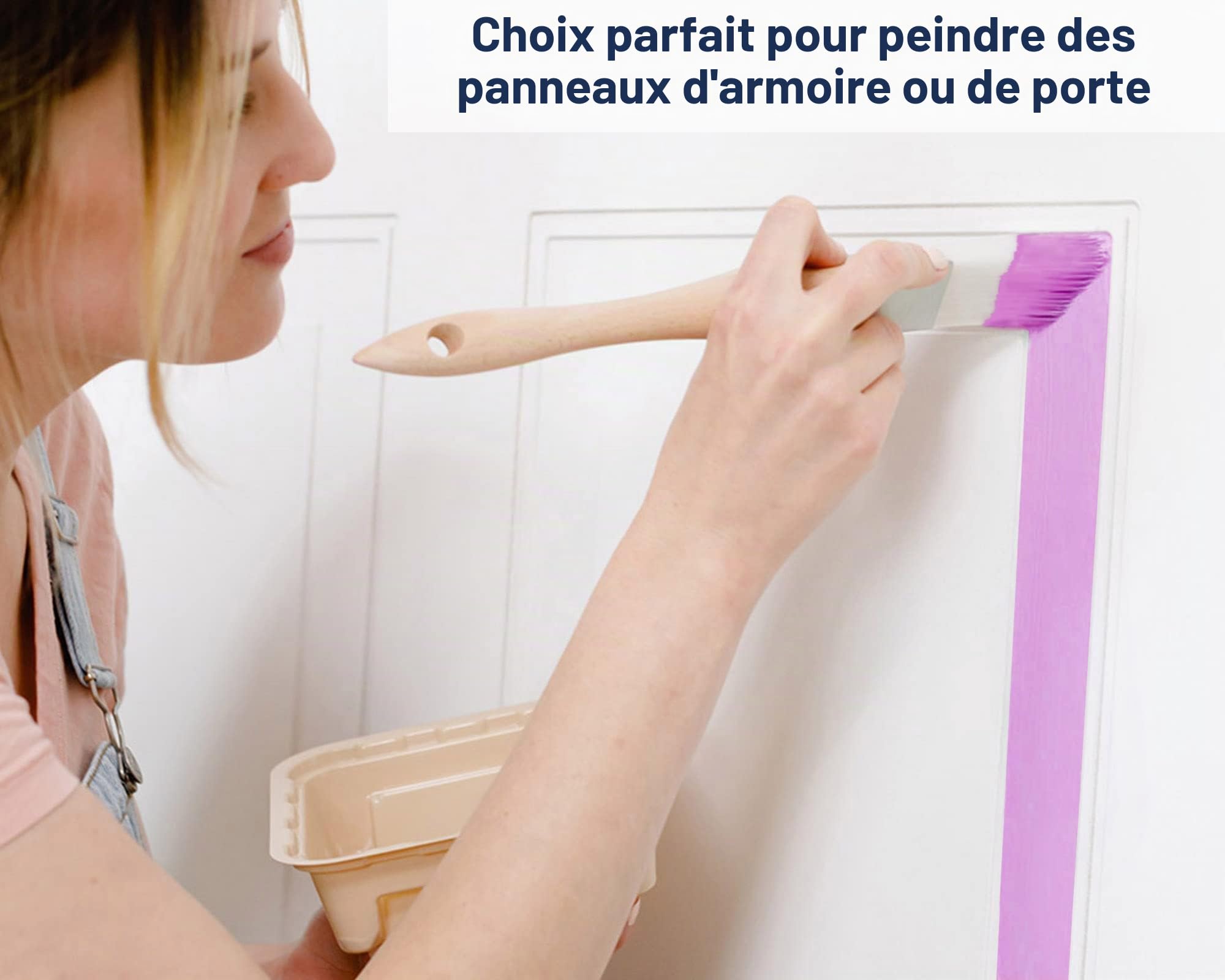 Lot de 5 pinceaux de qualité supérieure - Idéal pour Les Meubles ou Les travaux manuels Zibra!