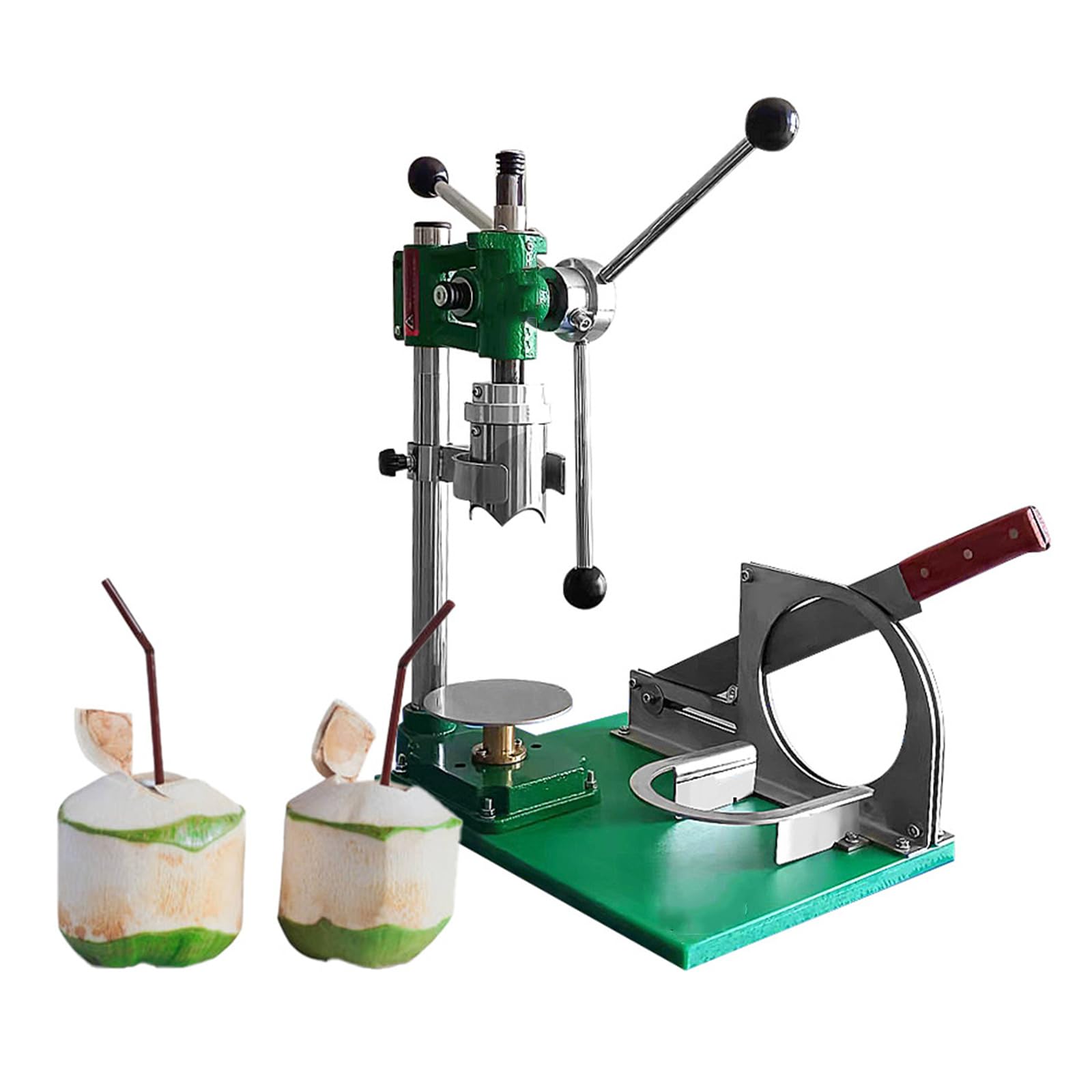 Herramienta de apertura vertical de coco, máquina de apertura manual de agujeros de coco, acero inoxidable para uso doméstico y comercial