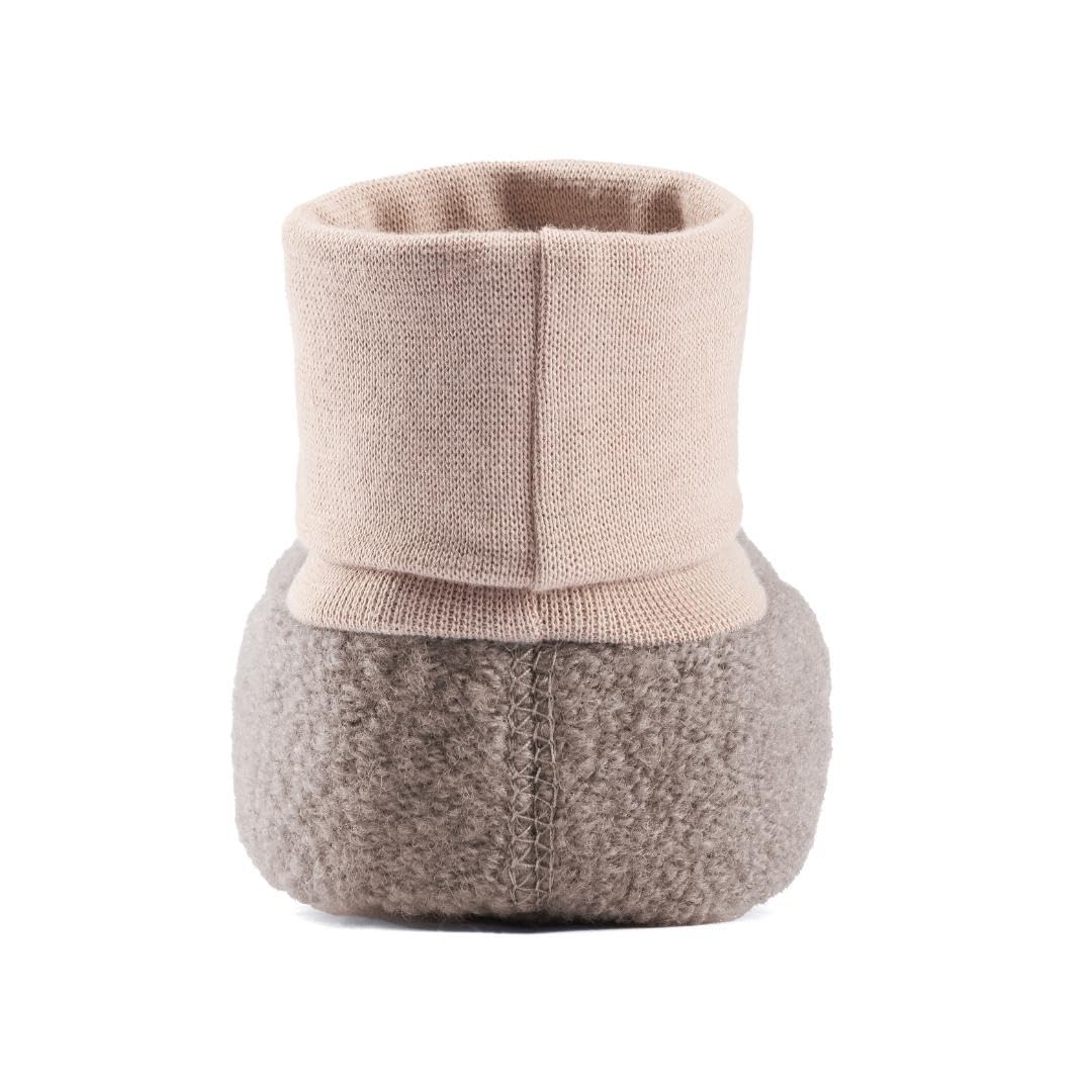 Hofbrucker Wollwalk Baby Schuh aus 100% Merinowolle, Ideal für die Babytrage, Anti-Rutsch Krabbel Babyschuh