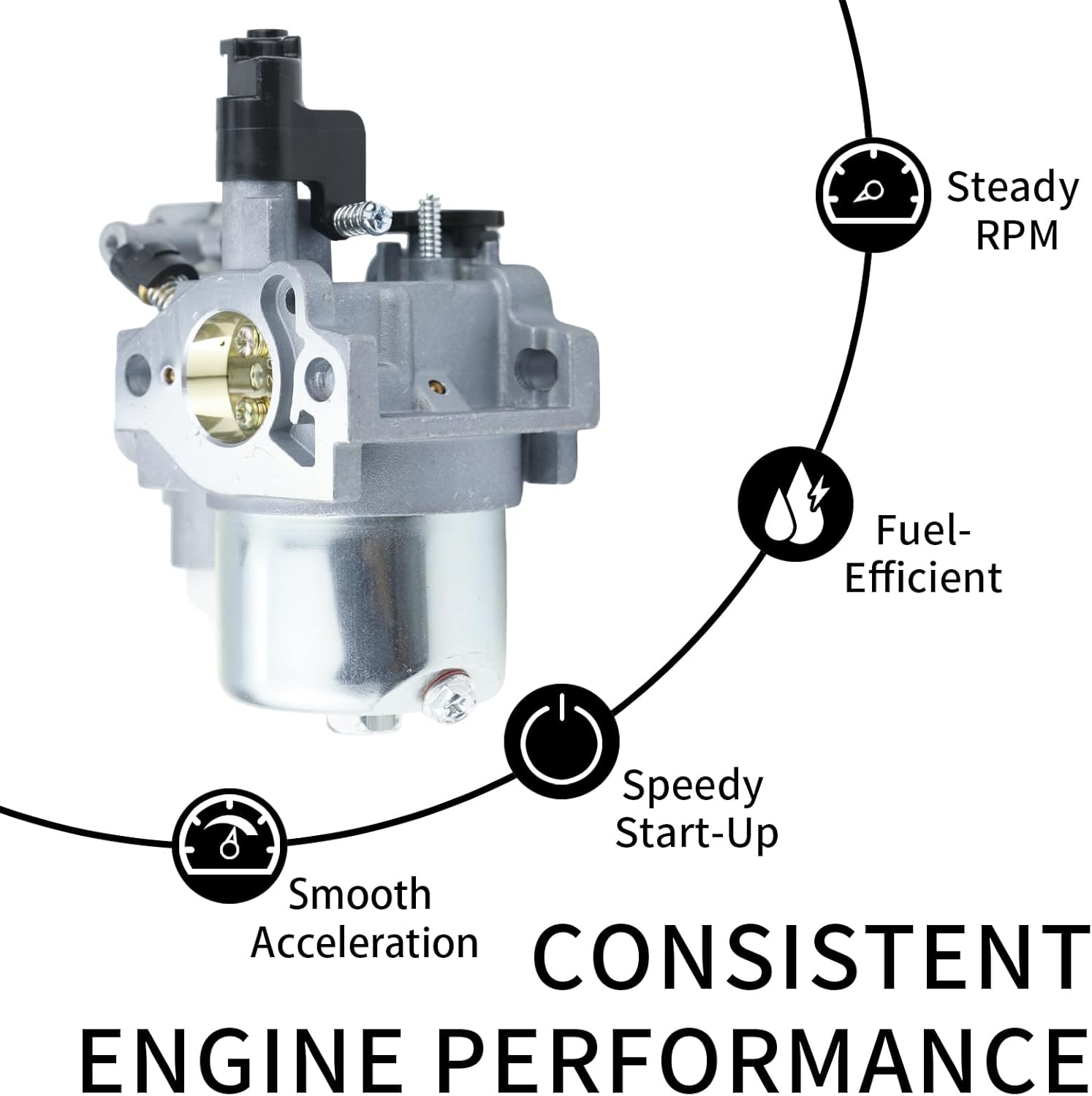 EX17 Carburetor for Subaru Robin EX13 SP170 SP17 EX17D EX170 EX170D 6 HP Engine 277-62301-00 277-62301-10 277-62303-40 277-62301-50 with Air Filter Kit