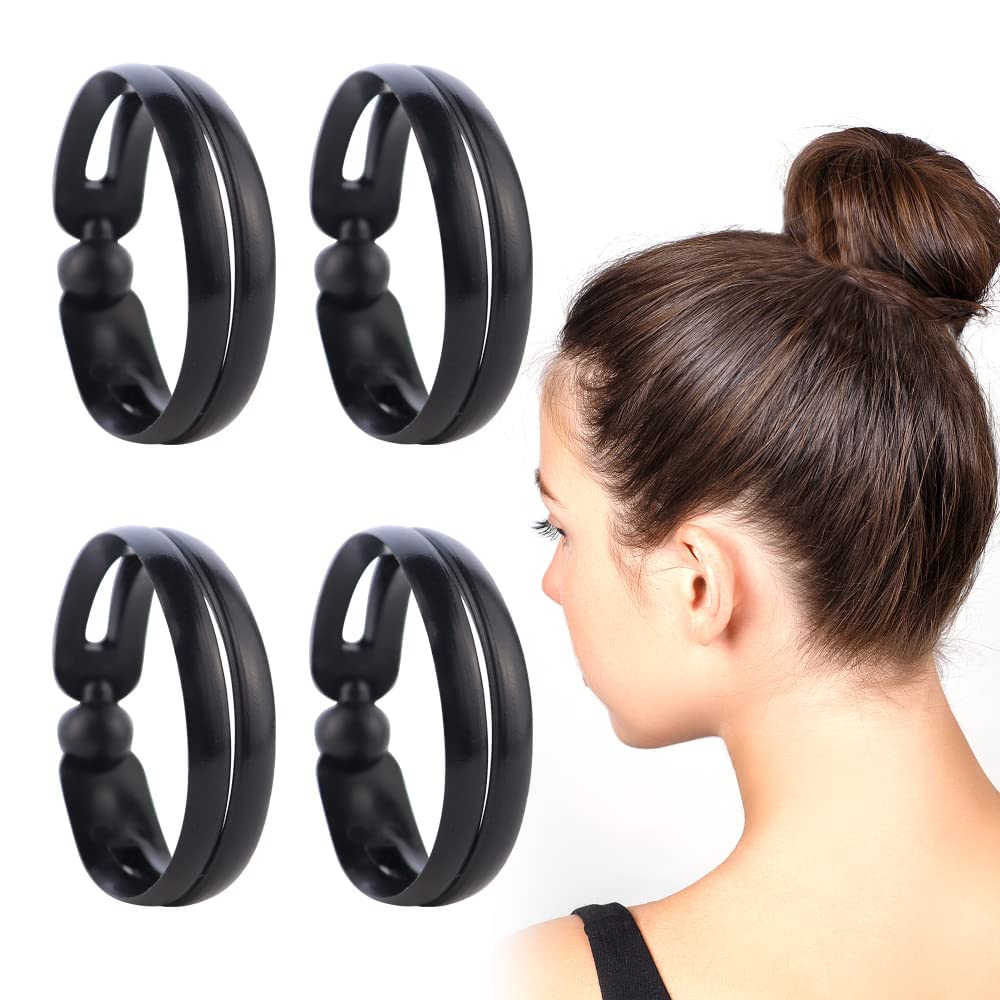 MAKINGTEC8 Pcs Hair Bun Maker Magic Hair Twist Donut Hair Bun Maker Ring Style Bun Ponytails Tool Hair Accessories Dish Headbands French Twist Hair Curler Magic Hair Styling Bun Shaper DIY Hair Bun