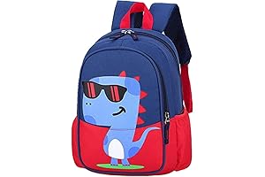 Kids Toddler Preschool Travel Backpack Dinosaur Red