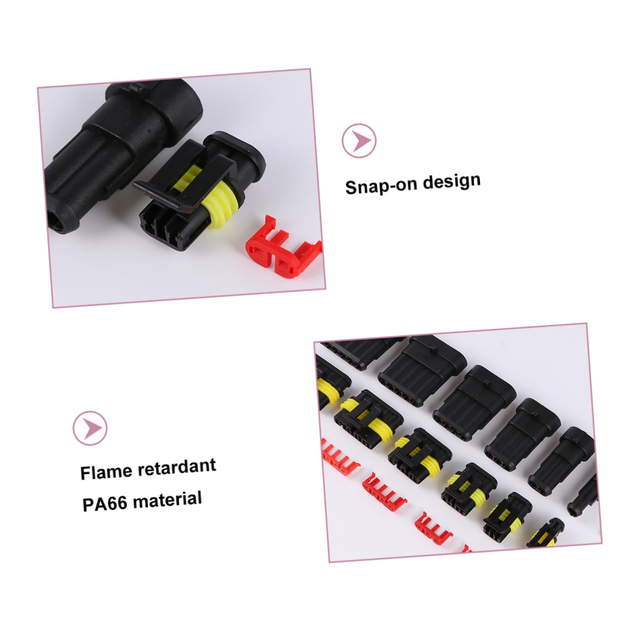 SUPVOX 708pièces Connecteur Étanche pour Voiture Connecteur Électrique pour Faisceau De Câbles