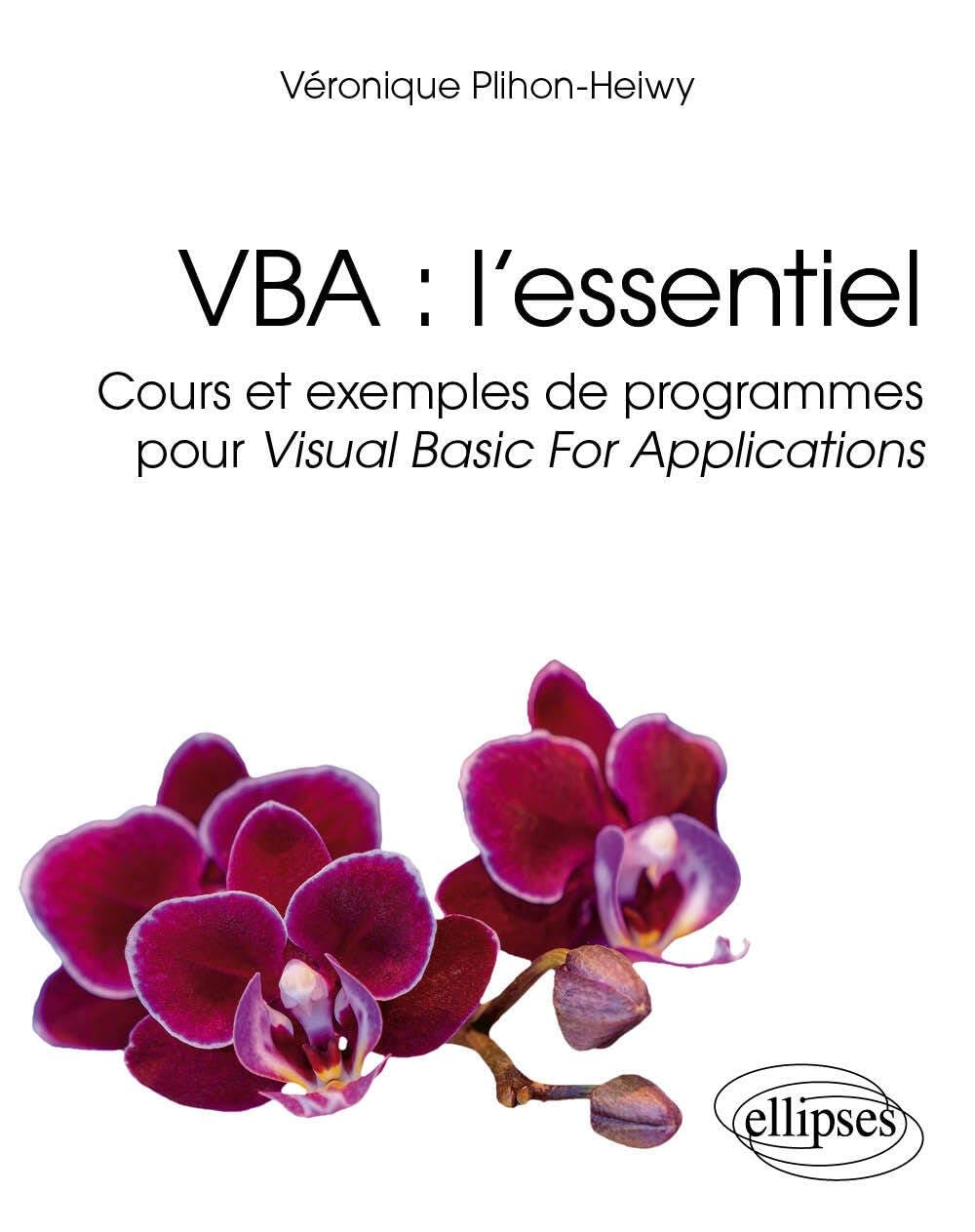 VBA : l’essentiel: Cours et exemples de programmes pour Visual Basic For Applications