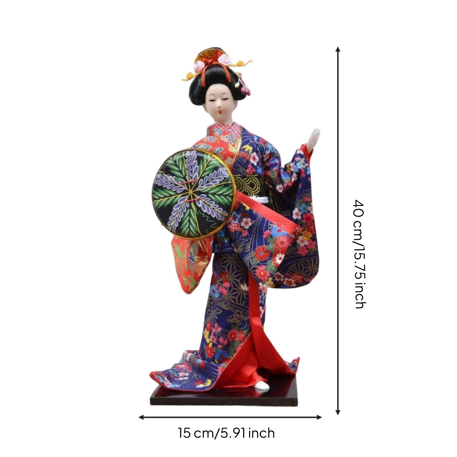 JAZZY PEARLS® Rectangular Base Kimono Doll Textile Clothing
