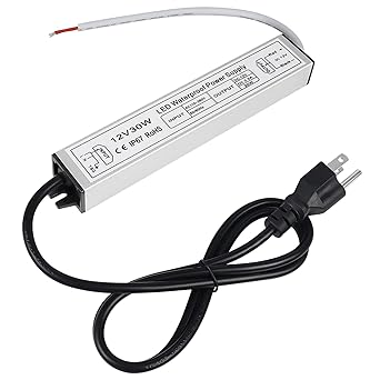 Inshareplus led power supply 12v, 30w ip67 waterproof outdoor dri…