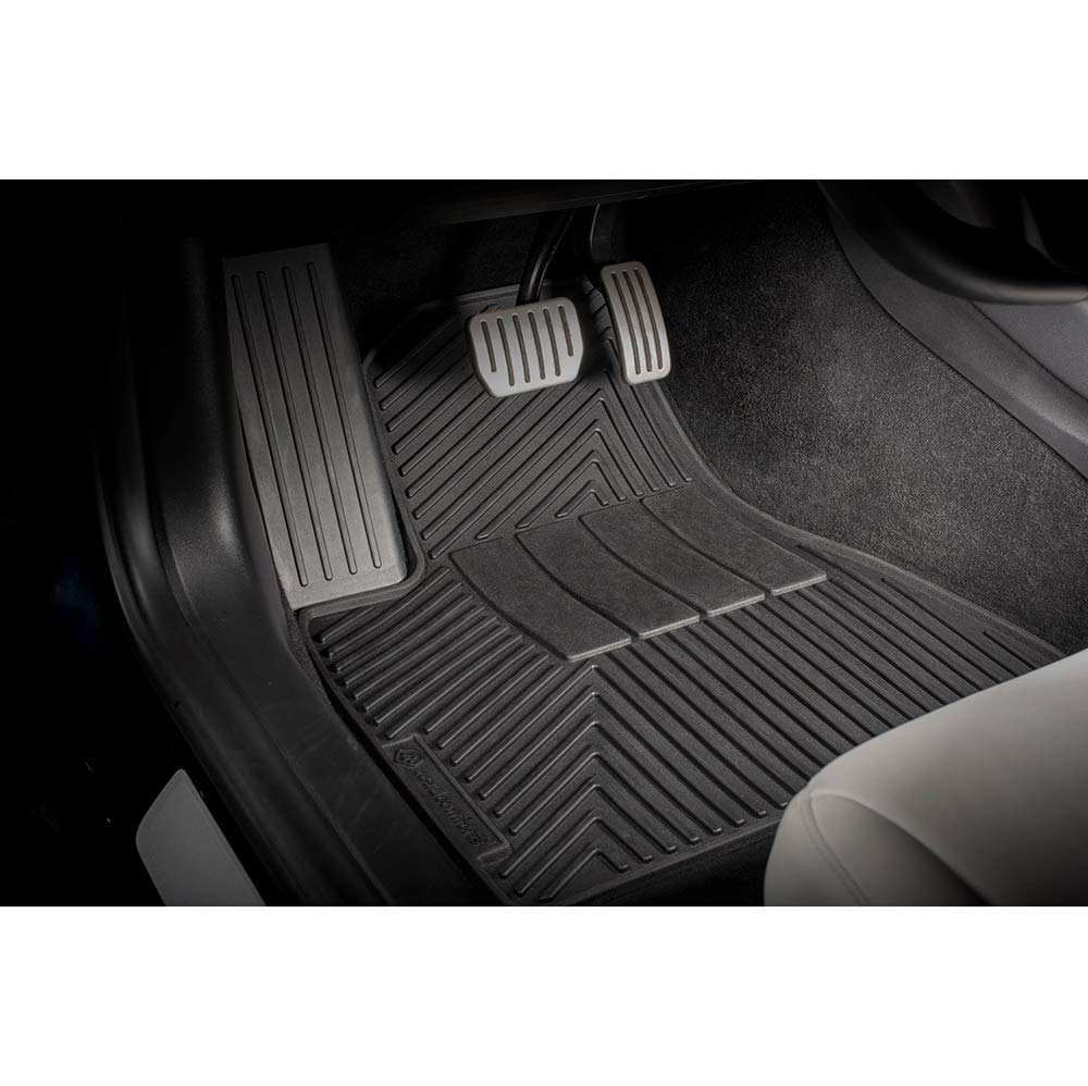 Road Comforts Custom Fit Toyota Corolla/Corolla Hybrid 2020 2021 2022 All Weather Floor Mats - Ultimate Protection with a Stylish Look - Front and Second Row (4pcs) (Black)