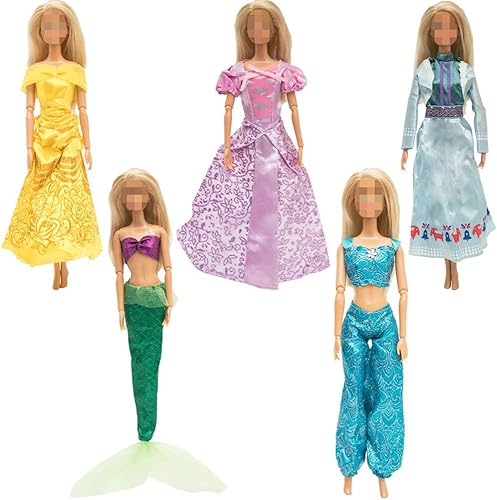 Miniatura 3 de ONEST Juego de 78 piezas de ropa de muñeca para padres e hijos para muñecas de 115 pulgadas y 5 pulgadas incluye 12 juegos de ropa linda con 50