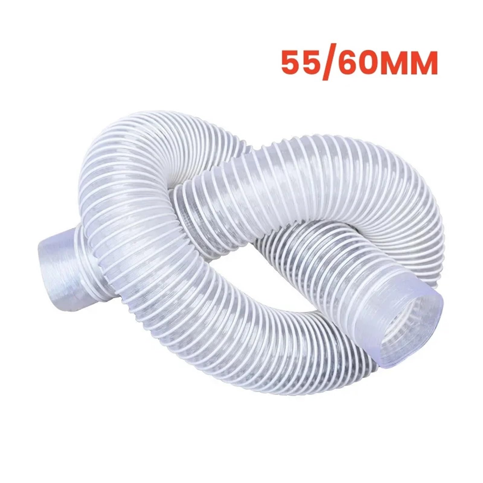 Tuyau flexible en PVC for aspirateur industriel, diamètre intérieur 2 m, 55/60 mm, filetage hélicoïdal, flexible souple, durable, compatible avec Cyclone, SN50T3(2M 55MM)