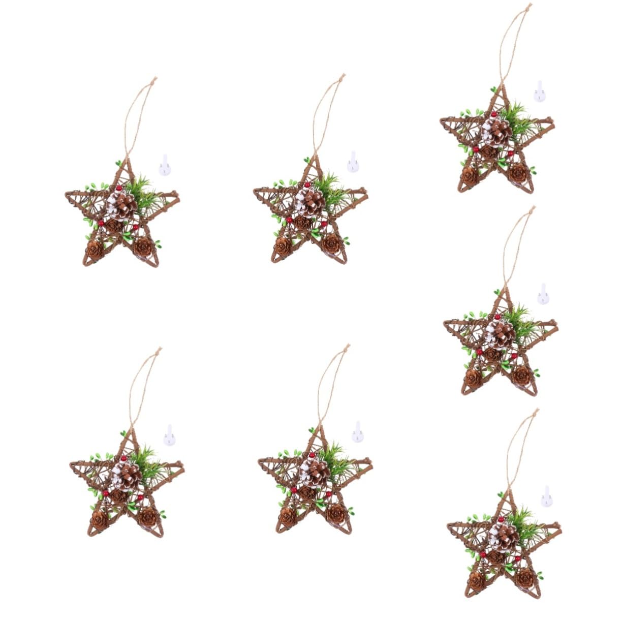 Cabilock 7 Stück Weihnachtsschmuck Aus Plüsch Weihnachtsdekoration Zwerge Christbaumschmuck Anhänger Christbaumschmuck Gold Festliche Girlande Weihnachtsbaumdekoration