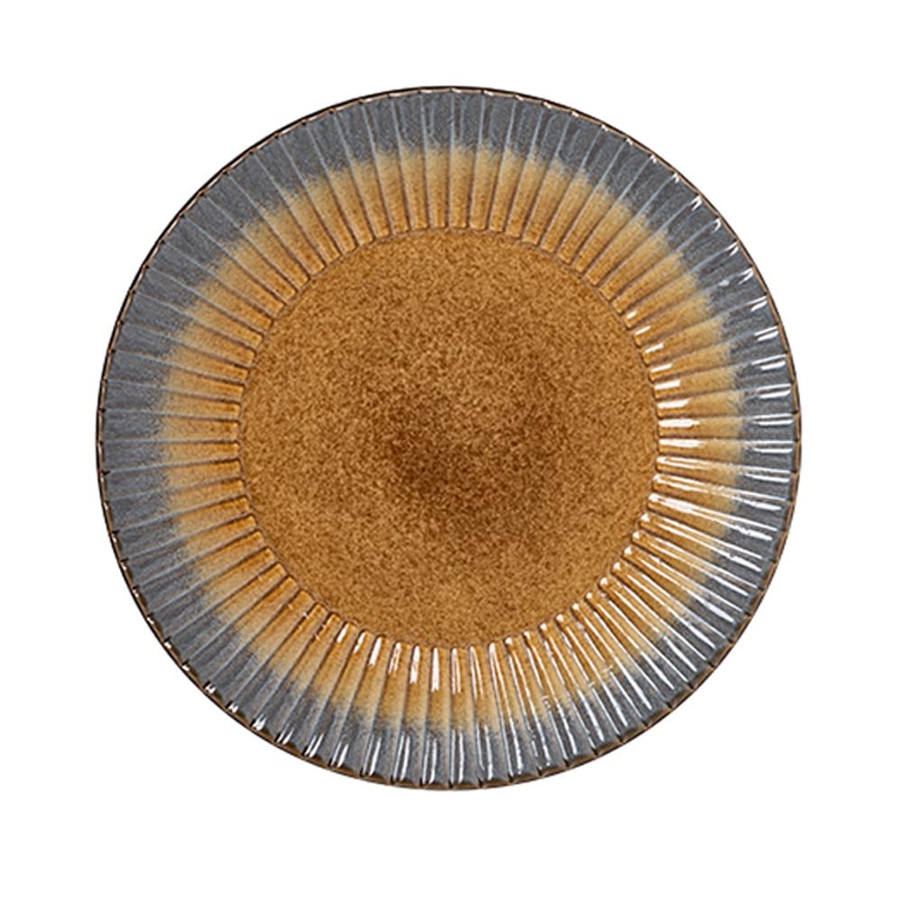 Ceramiczne talerze obiadowe w stylu retro, porcelanowe talerze na obiad świąteczny, zestaw naczyń do serwowania 6 sztuk, talerze obiadowe do kuchni, bezpieczne do mikrofalówki i zmywarki, odporne na