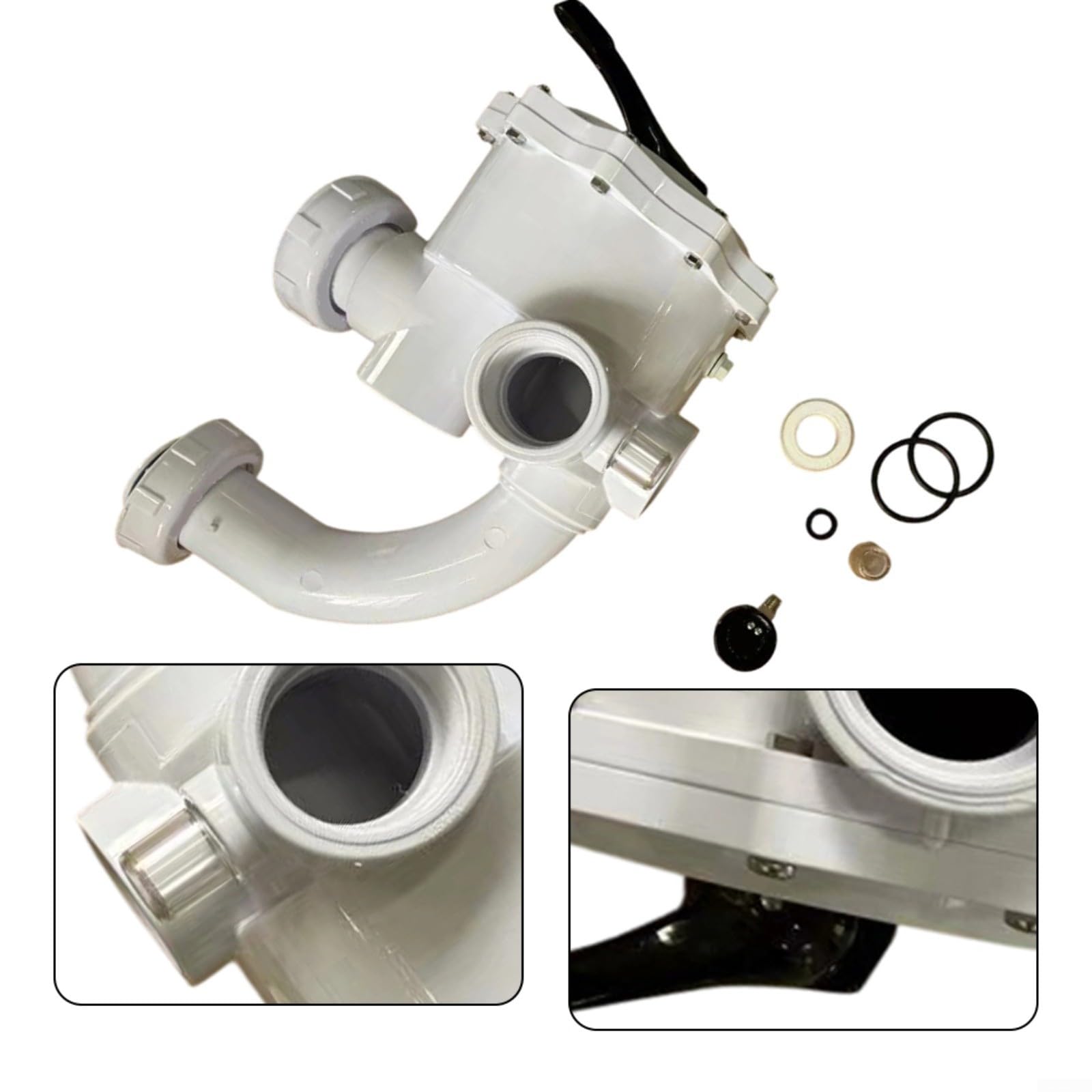 Kit valvola multi porta, per Pentair 261050 2 pollici per HIFLOW: ricambio per filtri sabbia e piscina DE, guarnizioni a tenuta stagna per un flusso d'acqua efficiente