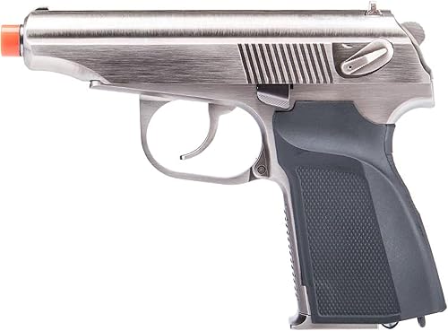 Miniatura 3 de Evike Airsoft - WE-Tech Ruso PMM Airsoft Gas Blowback GBB Pistola Airsoft (Color: Plata)