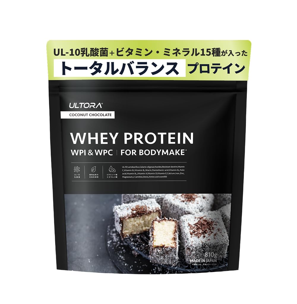 Amazon | ULTORA ウルトラ ホエイ プロテイン 810g WPI & WPC 人工甘味
