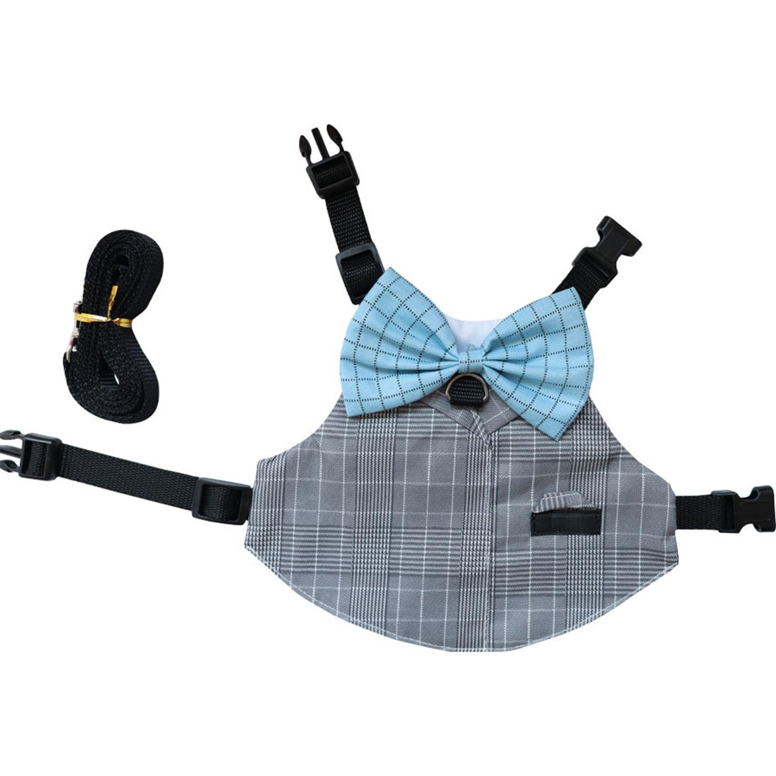 HUANGANG Adjustable Rabbits Suit Harness Elastic Leash for Rabbits Vest Easy Control Rabbits Harness Leash Rabbits Suit