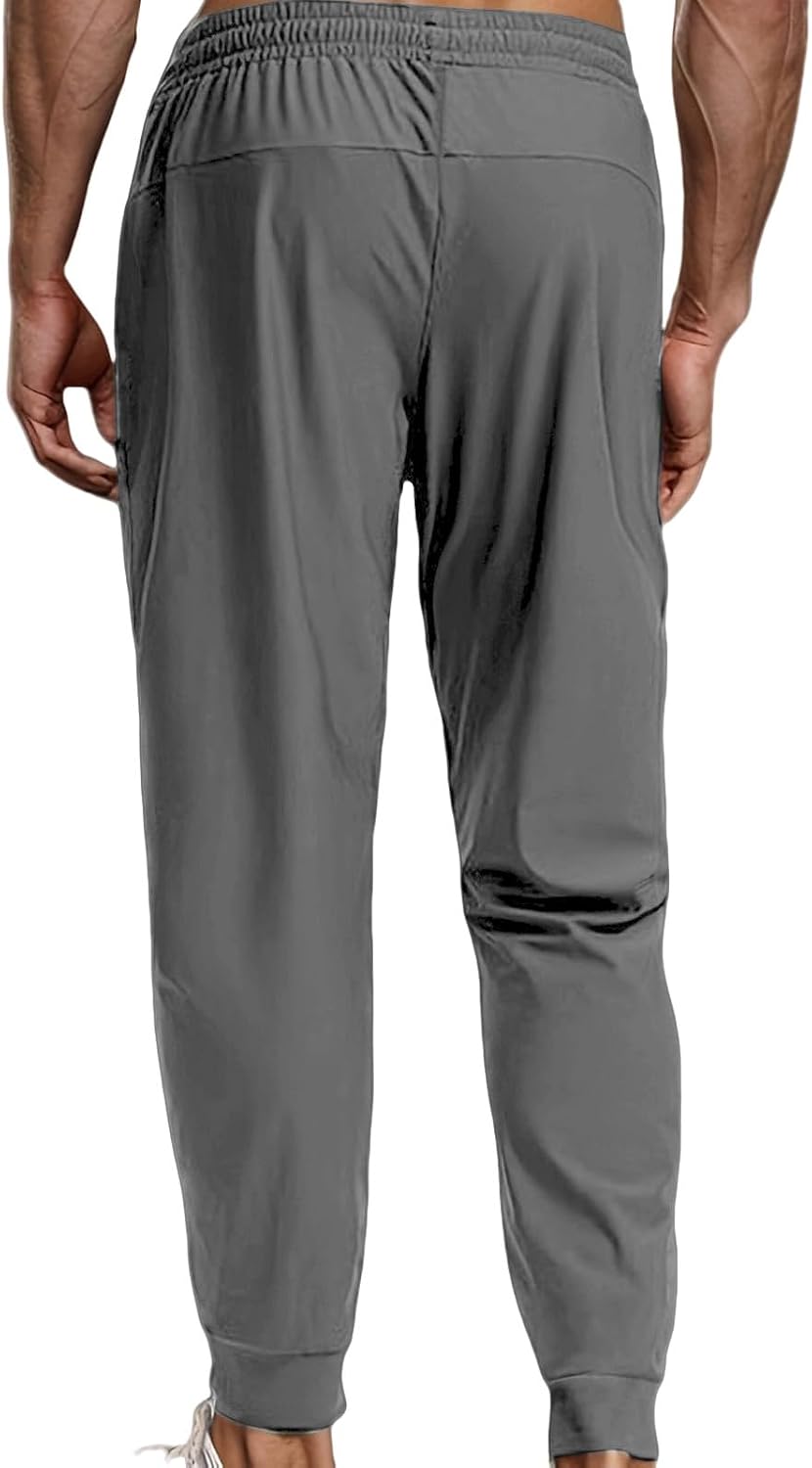 Men Joggers Sweatpants Workout Pants Tapered Athletic Trousers