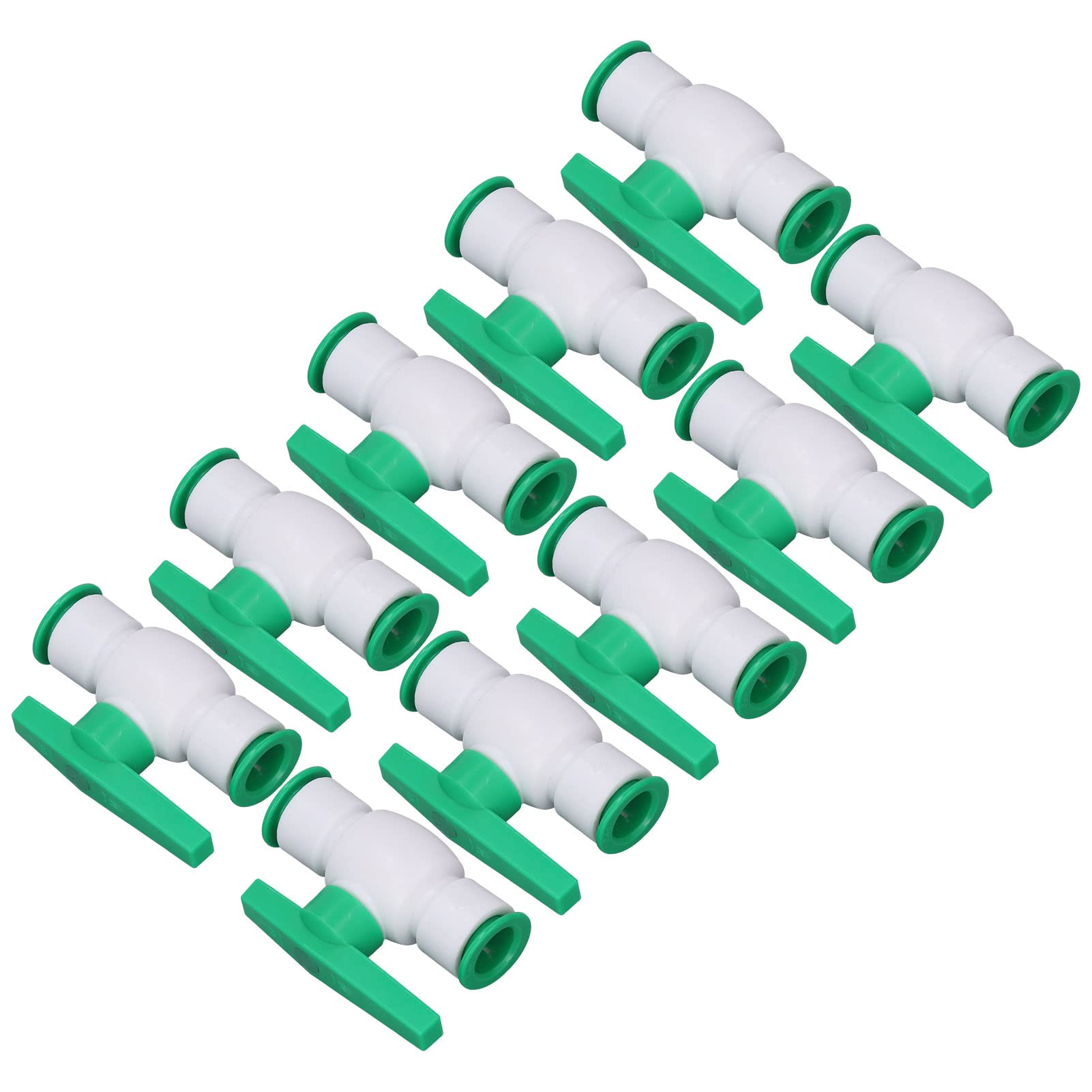 Valvola 10 Pz Dritto Quick Connect Ppr Raccordo Set di connettori 20 Millimetri per Stabile Distribuzione del Freddo Irrigazione Piscina (20 mm)