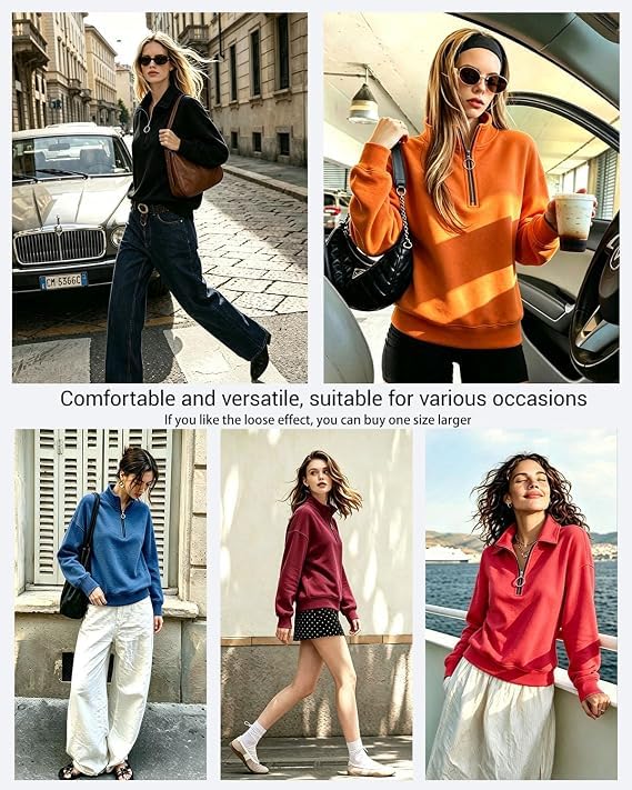 Image of NEYOUQE Womens Long Sleeve Color Block Pullover /Cardigan Sweaters Striped Tops Casual Hoodies Sweatshirts Jackets