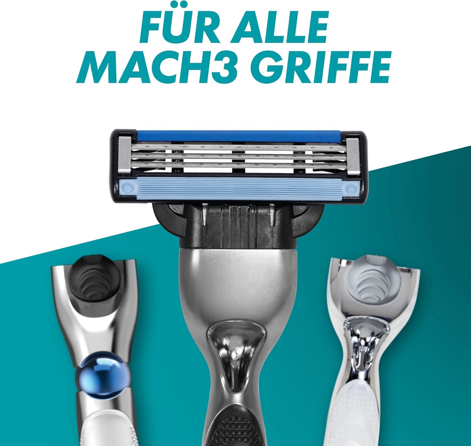 Gillette Mach3 ostrza do golenia, 18 zapasowych ostrzy do golenia na mokro dla mężczyzn z potrójnym ostrzem