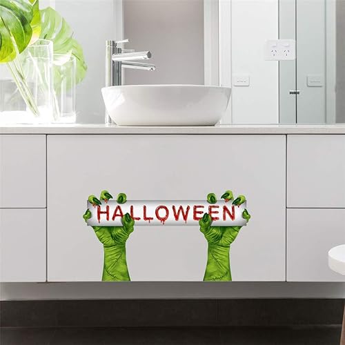 Miniatura 7 de Calcomanías de pared de manos de fantasmas de Halloween, calcomanías de Halloween para ventana, calcomanías de manos fantasmas, calcomanías para