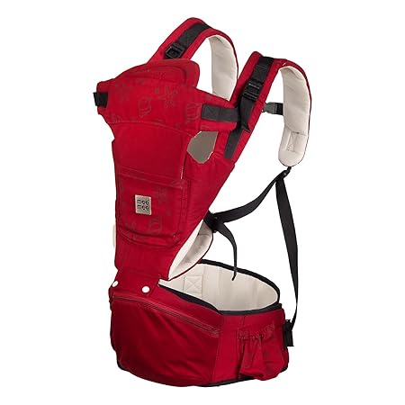 Mee Mee Multi-Functional Baby Carrier: 3-in-1 Convertible with 8 Carrying Styles, Head Shield, Back Support, Pockets, and Safety Features for Baby |Infants | Age 9 to 48 Months |Maroon|
