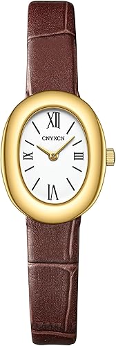 Reloj de pulsera de oro para mujer, elegante reloj de pulsera ovalado vintage, reloj de pulsera de cuarzo estilo joyería de oro, regalo para ella