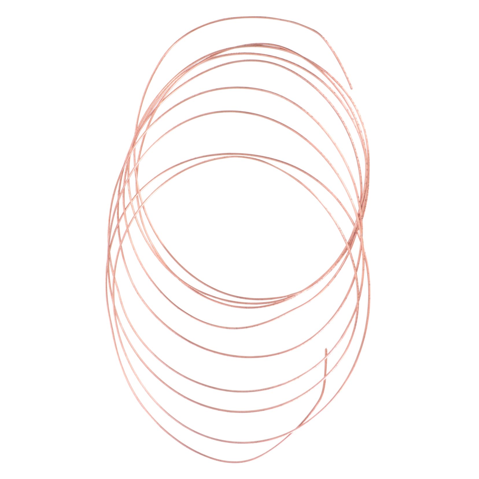 FUNOMOCYA Craft Copper Wire Roll 1.5mm T2 Pure Copper 5m Length Conductive for Projects