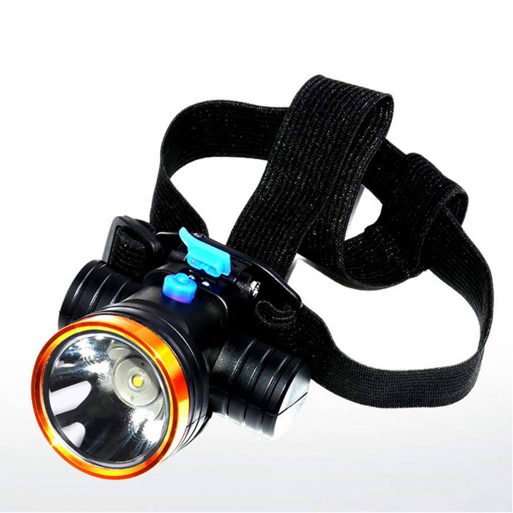 Linterna frontal LED, mini faro recargable, impermeable, luz nocturna de pesca de largo alcance, linterna montada en la cabeza