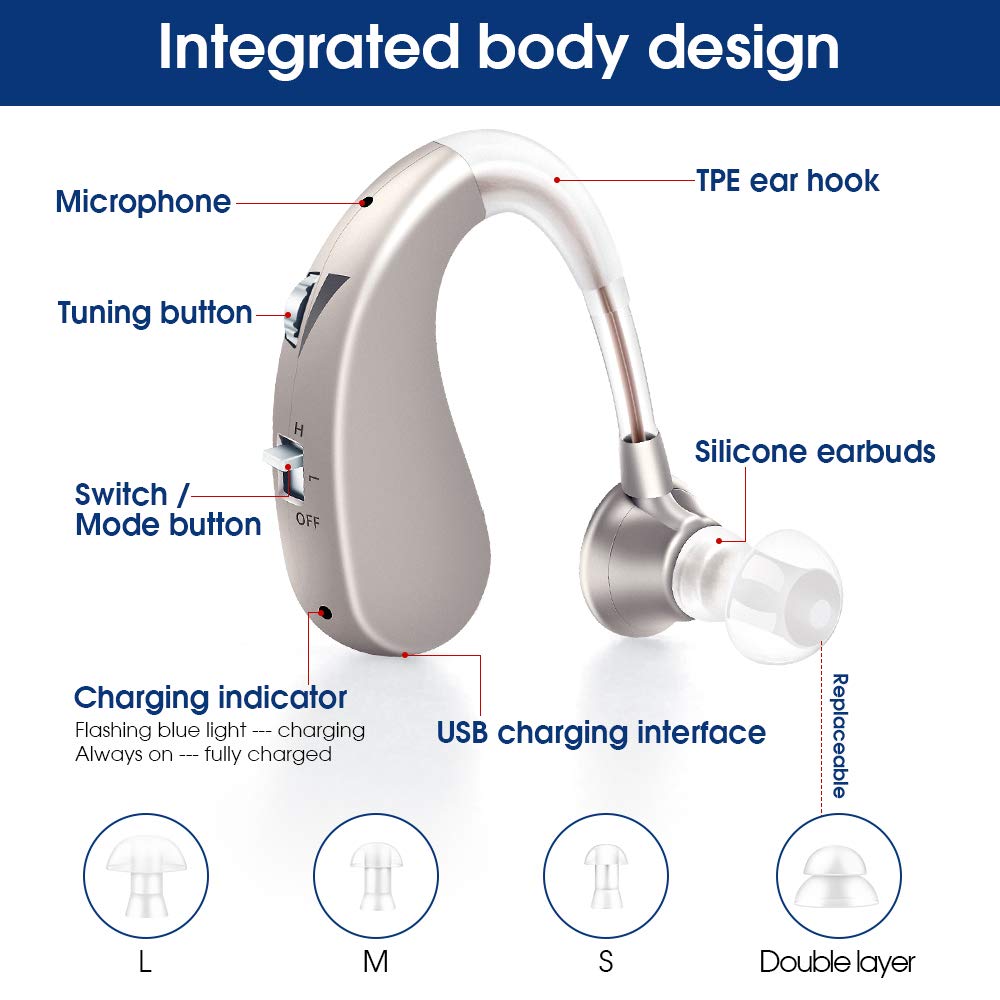 Britzgo hearing aid machine for ear old age Hearing Amplifier 600hr Battery  Life With Modes Switch Blue : : Health & Personal Care