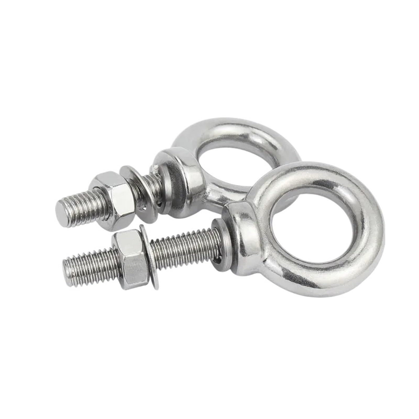 Bulloni a occhiello in acciaio inossidabile, acciaio inossidabile 304 M10 M12 M14 M16 M18 M20 M22 M24 M27 M30 Bullone ad anello con rondella dado Set di viti for dadi a occhiello di sollevamento marin