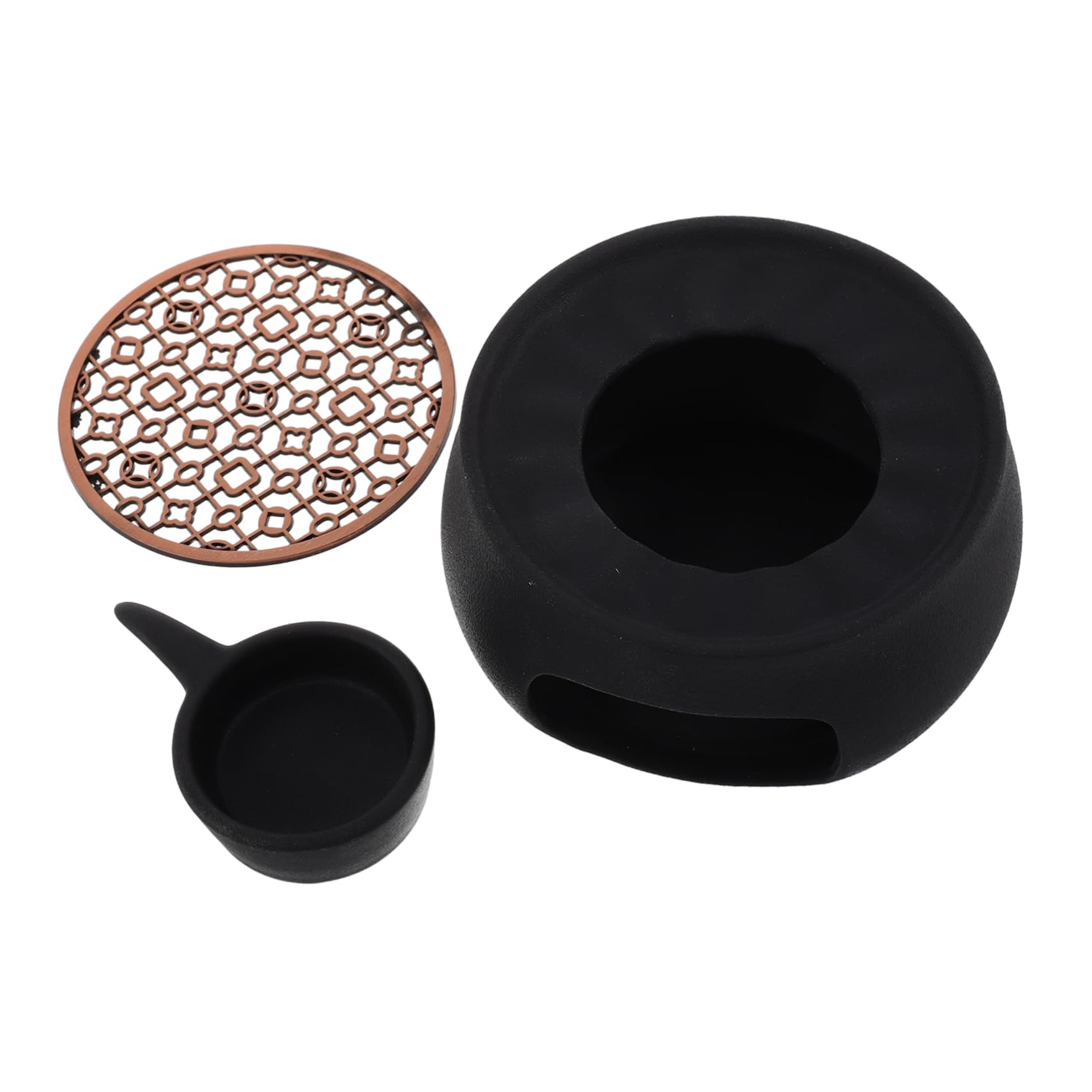 SHOWERORO Ceramic Tea Warmer for Teapot Vintage Tealight Heating Base for Coffee and Tea Multi-Functional Home Accessory for Consistent Beverage Temperature