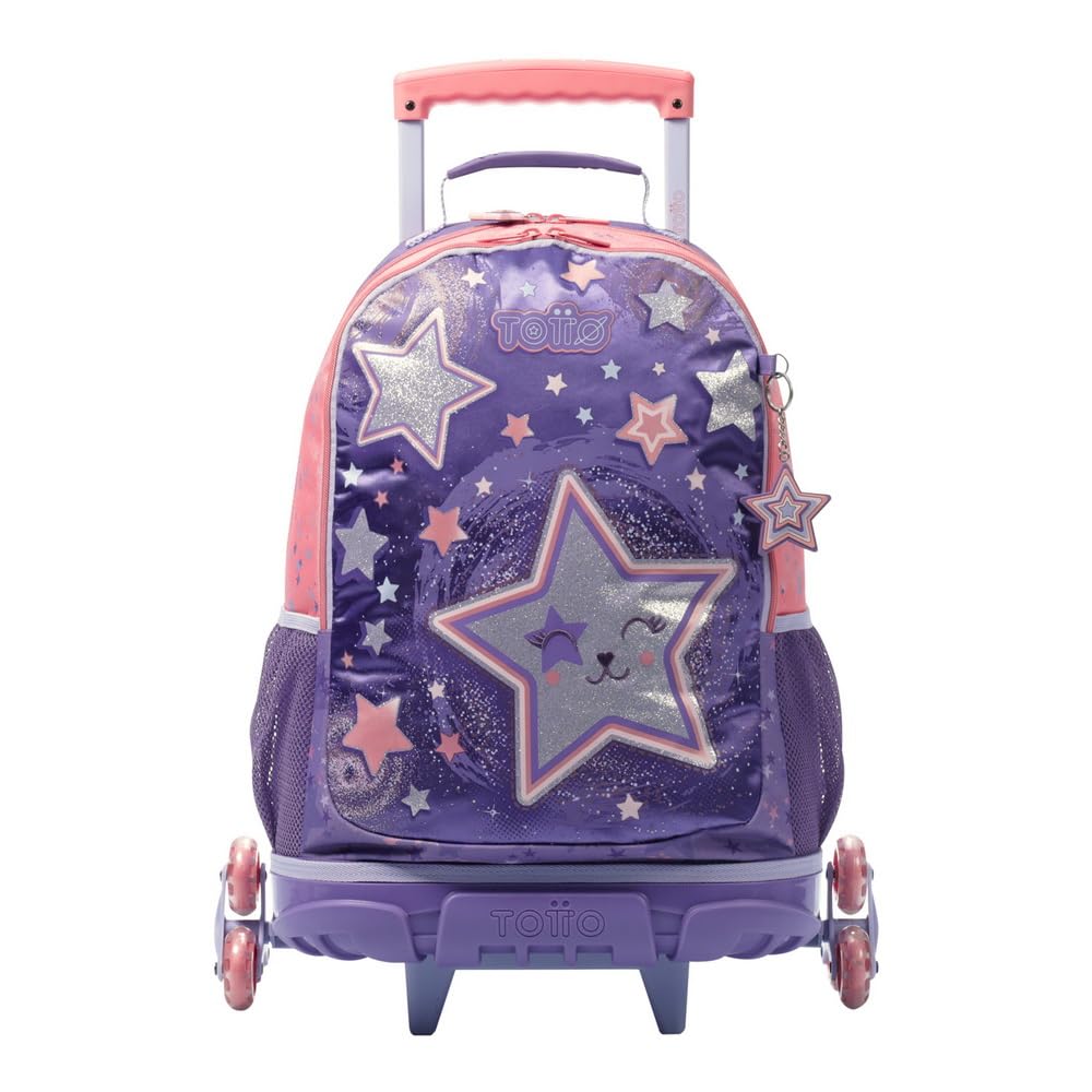 TOTTO Mochila con ruedas triples Star Cat
