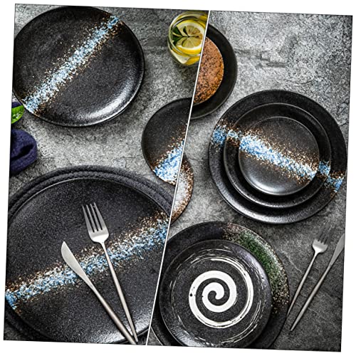 Set de Platos de Cerámica Redondos Azul Moderno miniatura 6