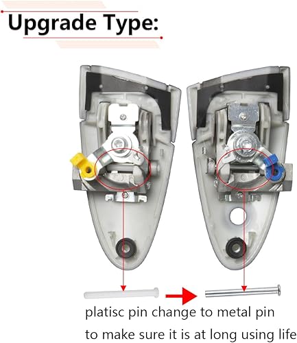 Miniatura 2 de RLB-HILON Manija de puerta exterior mejorada compatible con Honda CRZ CR-Z 2011 2012 2013 2014 2015 año, para puerta lateral derecha del pasajero,