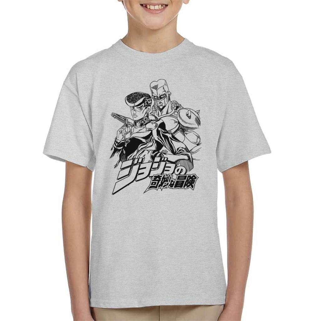 Cloud City 7 Heather Grey Jojos Bizarre Adventure Josuke And Crazy Diamond Kid's T-Shirt