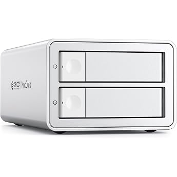 ORICO 2 Bay RAID External Hard Drive Enclosure for 2.5/3.5 Inch SATA HDD/SSD up to 2 x 22TB, USB3.0 Type-B Hard Drive Docking