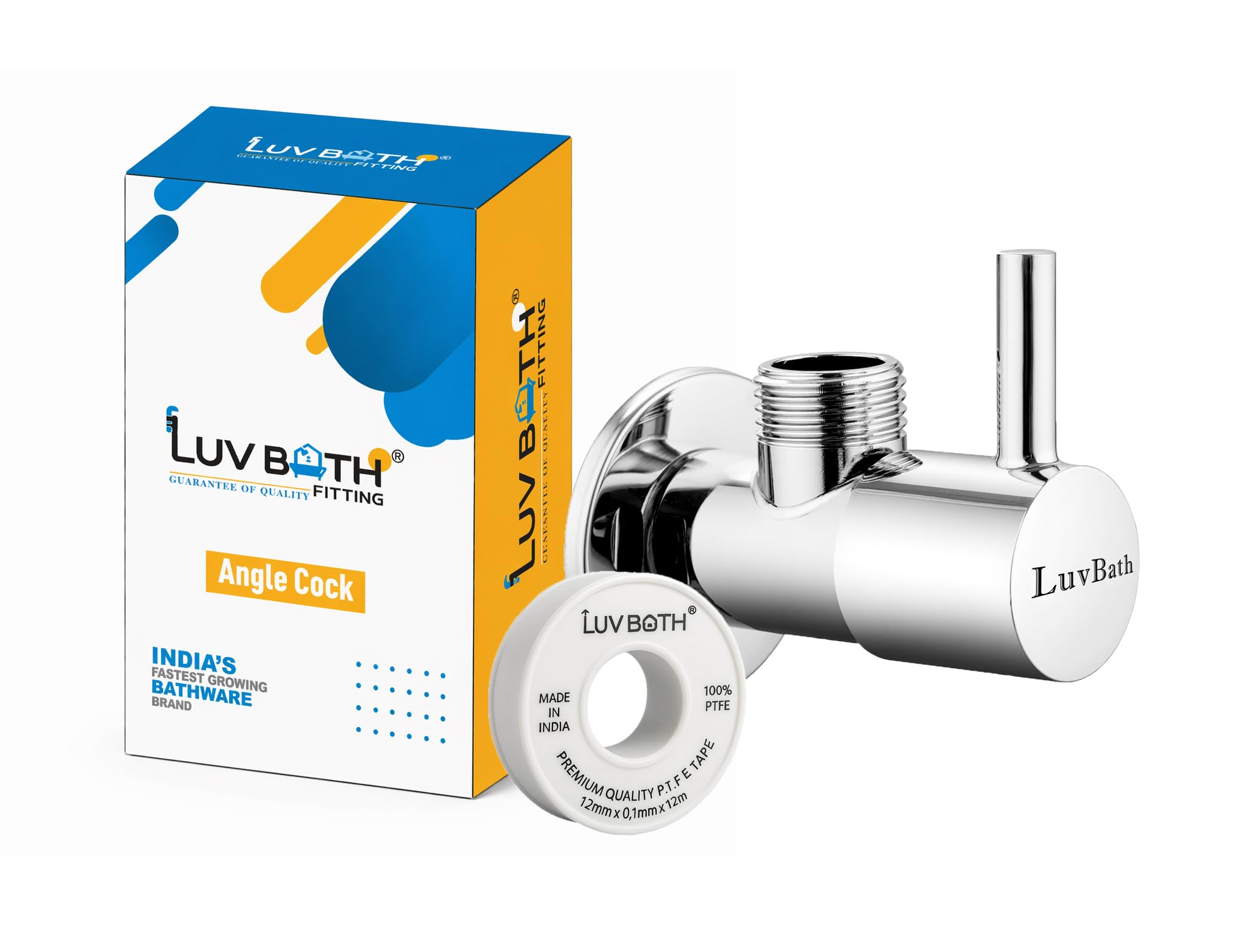 lovtachページ LUVBATH Brass Angle Valve 2 Way Wall Mount Tap 1/2 Inch (G1/2