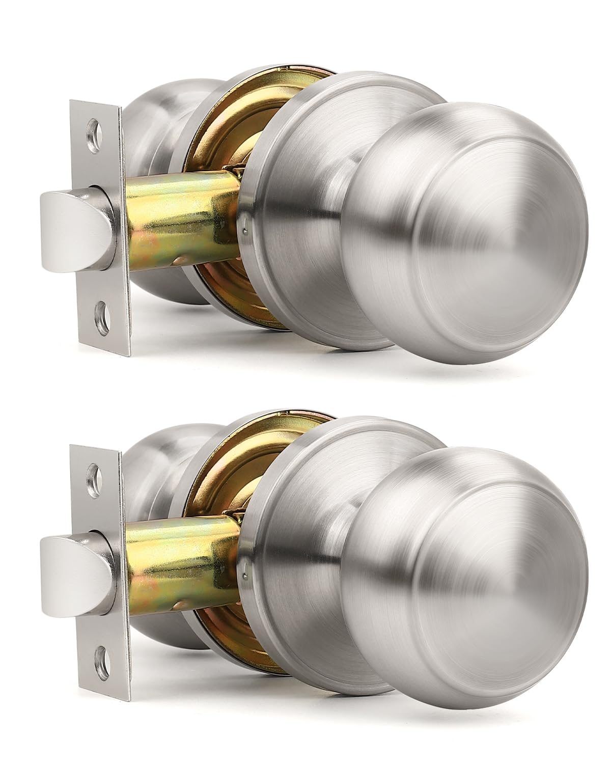 Matte Black Door Knobs - Keyless Privacy Locks -9