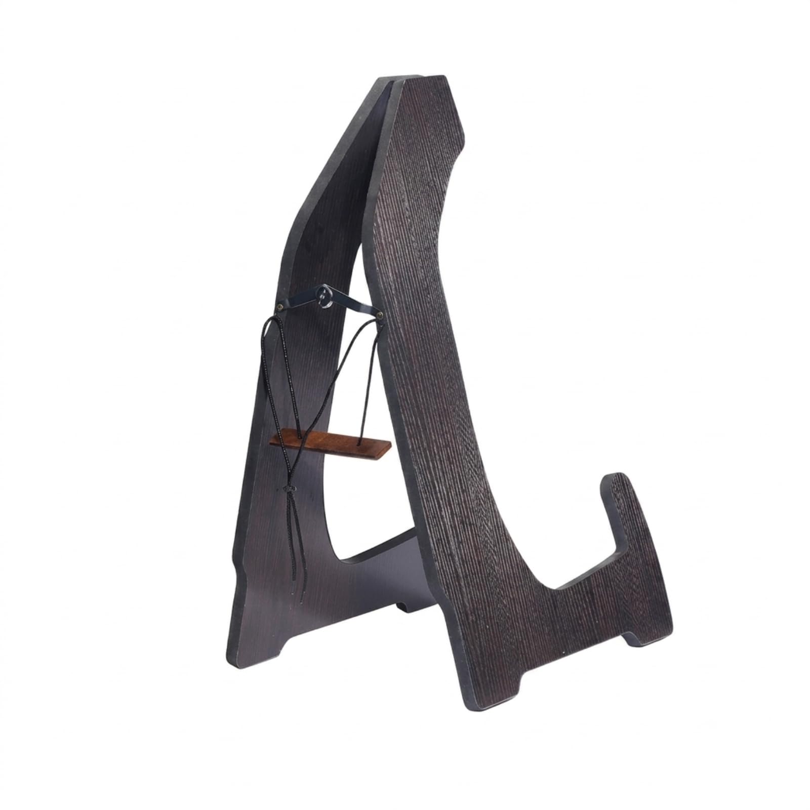 Soporte Guzheng Vertical para Zither Expositor Base de Madera Multiusos Resistente con Correa de Integrada Estructura Estable Adecuado para Músicos y Salas de Ensayo , Negro
