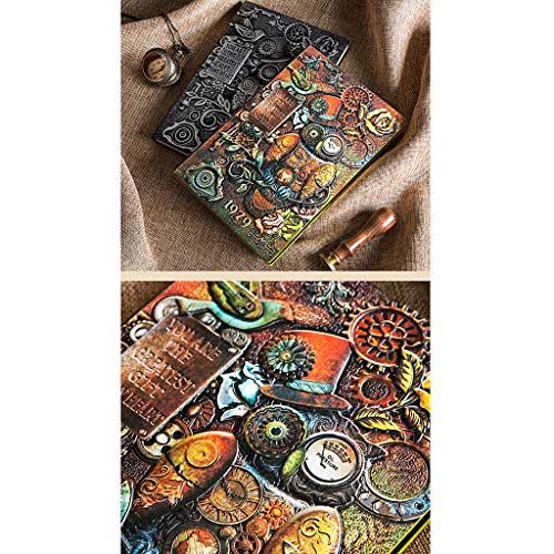 Diario personal con tapa de cuero sintético y 200 páginas miniatura 3