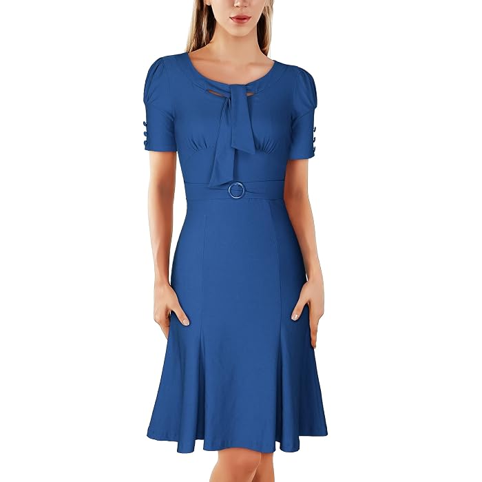 Style Short Sleeve Formal Mermaid Dress 